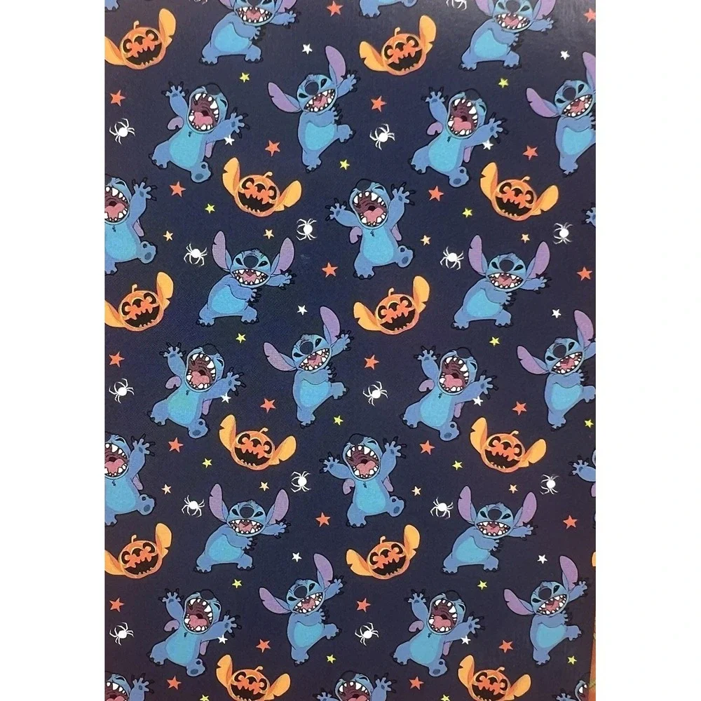 Disney Lilo & Stitch Halloween Blue Plush Throw Blanket 50
